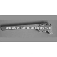 Truck body fittings titling lateral protection